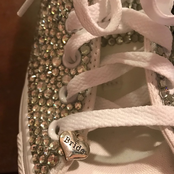 Custom full bling white converse - Picture 4 of 8